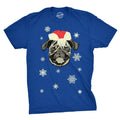 Mens Santa Pug Ugly Christmas Sweater Holiday T Shirt Mens Funny T Shirts Cool Tees Soft Stylish Casual Menswear...