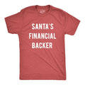Mens Santa's Financial Backer T Shirt Funny Christmas Holiday Season Graphic Novelty Tee Mens Funny T Shirts Cool Tees...