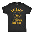 Mens Science Like Magic But Real T Shirt Funny Nerdy Teacher Tee Mens Funny T Shirts Cool Tees Soft Stylish Casual...