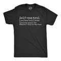 Self Control Definition Funny Anti Social People Joke Guys Funny Cool Soft Casual Menswear Funny Sarcastic Short Sleeve Novelty Guys Black T-Shirts, Hoodie, Sweatshirt