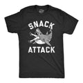 Snack Attack Funny Shark Bite Eating Snacking Joke Guys Funny Cool Soft Casual Menswear Shark Funny Sarcastic Short Sleeve Novelty Black T-Shirts, Hoodie, Sweatshirt
