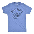 Snaxalotl Funny Cute Snacking Axolotl Guys Funny Cool Soft Casual Menswear Food Light Blue T-Shirts, Hoodie, Sweatshirt