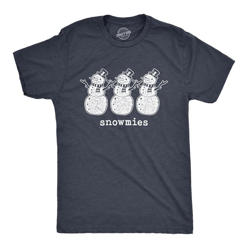 Snowmies Funny Snowmen Homies Friends Winter Season Funny Cool Soft Casual Menswear Novelty Guys Navy T-Shirts, Hoodie, Sweatshirt