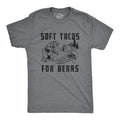 Soft Tacos Bears Funny Sarcastic Camping Bear Attack Top Gag Funny Cool Soft Casual Menswear Food Funny Camping Short Sleeve Dark Grey T-Shirts, Hoodie, Sweatshirt
