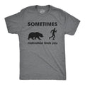 Mens Sometimes Motivation Finds You T shirt Funny Camping Dad Bear Sarcasm Tee Mens Funny T Shirts Cool Tees Soft Stylish...