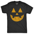 Mens Standard Jack Pumpkin T Shirt Funny Halloween Jack O Lantern Frightening Smile Tee For Guys Mens Funny T Shirts Cool...