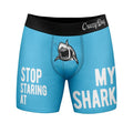 Stop Staring My Shark Boxers Funny Sarcastic Sexual Joke Novelty Underwear Guys Funny Boxers Shark Funny Sarcastic Novelty Boxer Briefs Blue T-Shirts, Hoodie, Sweatshirt
