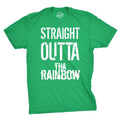 Mens Straight Outta The Rainbow Funny Irish Saint Patricks Day St Patty T Shirt Mens Funny T Shirts Cool Tees Soft...