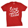 Mens Sweet And Twisted T Shirt Cute Funny Candycane Christmas Tee For Guys Mens Funny T Shirts Cool Tees Soft Stylish...