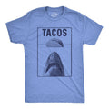 Mens Tacos Shark T Shirt Funny Jaws Tee For Guys Mens Funny T Shirts Cool Tees Soft Stylish Casual Menswear Shark Apparel...