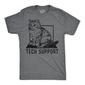 Mens Tech Support Funny T Shirts Cute Kitten Graphic Tee for Men Mens Funny T Shirts Cool Tees Soft Stylish Casual...