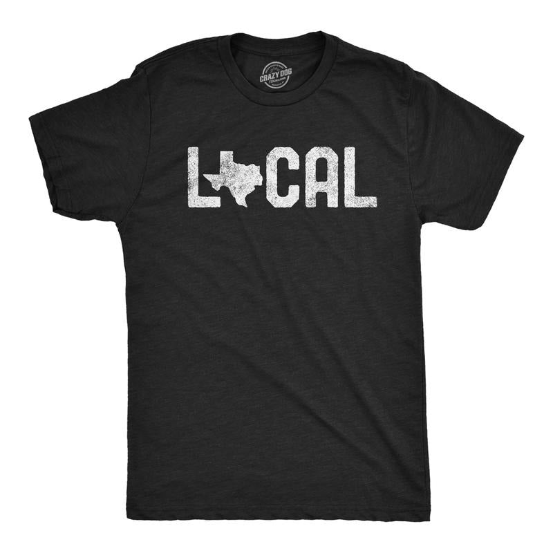 Mens Texas Local T Shirt Cool Vintage Graphic Awesome Retro Tee for Guys Mens Funny T Shirts Cool Tees Soft Stylish...