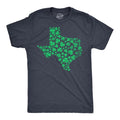 Mens Texas State Clover T Shirt Funny St Pattys Day Parade Shamrock Tee for Guys Mens Funny T Shirts Cool Tees Soft...