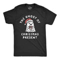Mens The Ghost Of Christmas Present T Shirt Funny Xmas Spirit Gift Joke Tee For Guys Mens Funny T Shirts Cool Tees Soft...