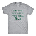 Mens The Most Wonderful Time For A Beer T Shirt Funny Xmas Drinking Ale Lovers Tee For Guys Mens Funny T Shirts Cool Tees...