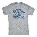 Mens The Mountains Are Calling Cool Sunset Vintage Rockies Funny Hiking Nature T shirt Mens Funny T Shirts Cool Tees Soft...