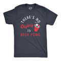 Mens Theres No Crying In Beer Pong T Shirt Funny Sarcastic Drinking Game Tee For Guys Mens Funny T Shirts Cool Tees Soft...