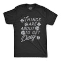 Mens Things Are About to Get Dicey T Shirt Funny Role Playing Dice Game Joke Tee for Guys Mens Funny T Shirts Cool Tees...