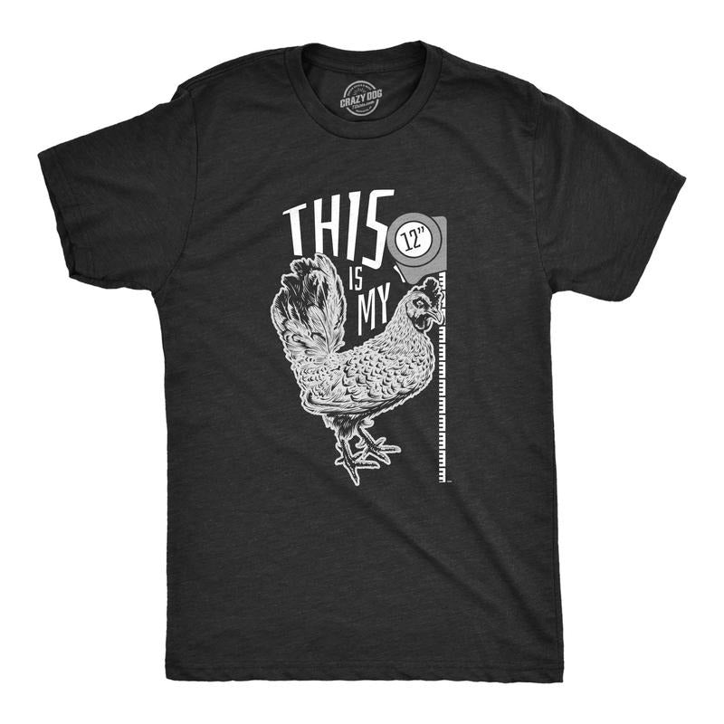 Mens This Is My 12 Inch Cock T Shirt Funny Offensive Pun Hilarious Graphic Novelty Tee Hoodie, Sweatshirt | GrindPrints.com