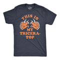 Mens This Is My Tricera Top T Shirt Funny Dinosaur Triceratops Joke Tee for Guys Mens Funny T Shirts Cool Tees Soft...