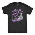 Mens Time for A Power Nap T Shirt Funny Halloween Sleepy Skeleton Coffin Joke Tee for Guys Mens Funny T Shirts Cool Tees...