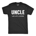 Mens Uncle The Man The Myth The Bad Influence T shirt Funny Sarcastic Family Tee Mens Funny T Shirts Cool Slimming Tees...