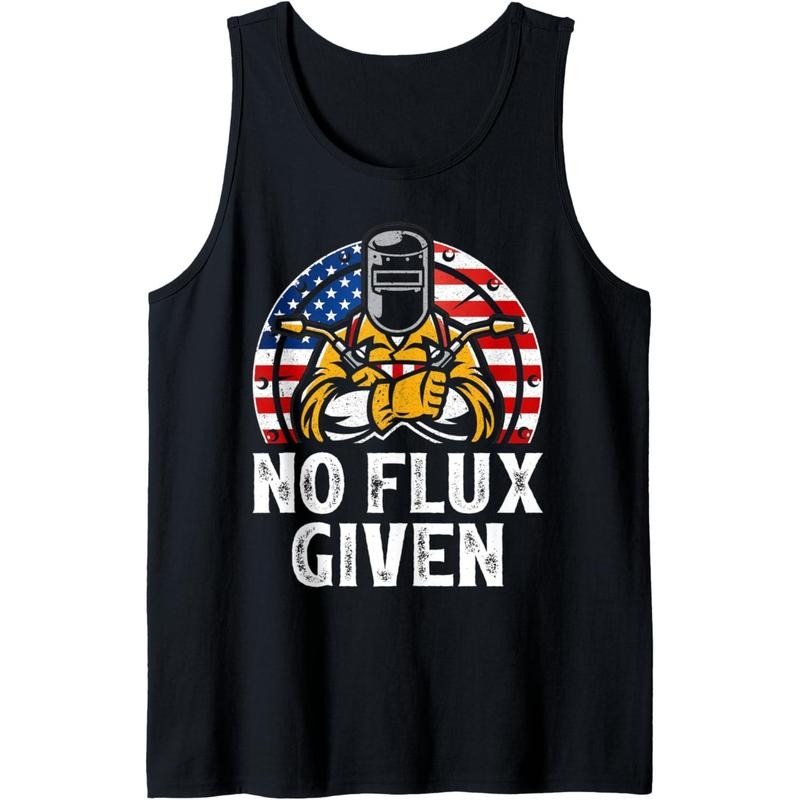 Mens Vintage American Flag No Flux Given Welder Dad Father's Day Tank Top T-Shirts, Hoodie, Sweatshirt | GrindPrints.com
