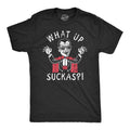 What Up Suckas Funny Spooky Halloween Party Vampire Guys Funny Cool Soft Casual Menswear Halloween Novelty Guys Black T-Shirts, Hoodie, Sweatshirt