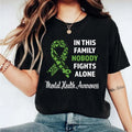 Mental Health Awareness T-Shirt, In This Family No Body Fights Alone Shirt, Green Ribbon Tee, Family Support Tee, Anxiety...