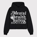 Mental Health Matters Graphic Print Pullover Hoodie Cotton Menswear Crewneck Tops T-Shirts, Sweatshirt | GrindPrints.com