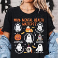 Mental Health Shirt Halloween Therapist School C0unselor Halloween Shirt School Psych0Iogist Teacher Funny Halloween...