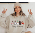 Meowy Christmas Sweatshirt, Hoodie, T
