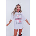 Mercury Oversized "Rock N Roll" Graphic Tee - White T-Shirt Hoodie, Sweatshirt | GrindPrints.com
