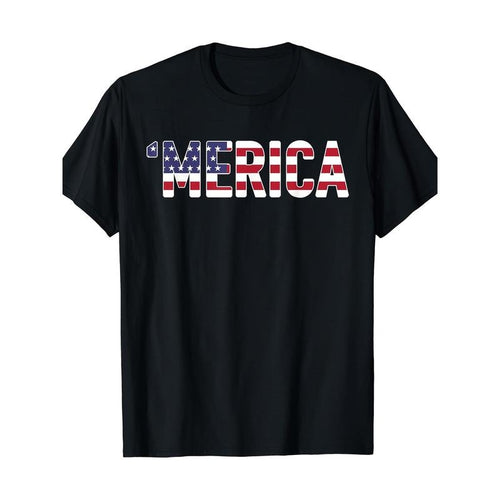 'Merica - Patriotic Flag USA United States America Novelty T-Shirt Made in USA Hoodie, Sweatshirt | GrindPrints.com