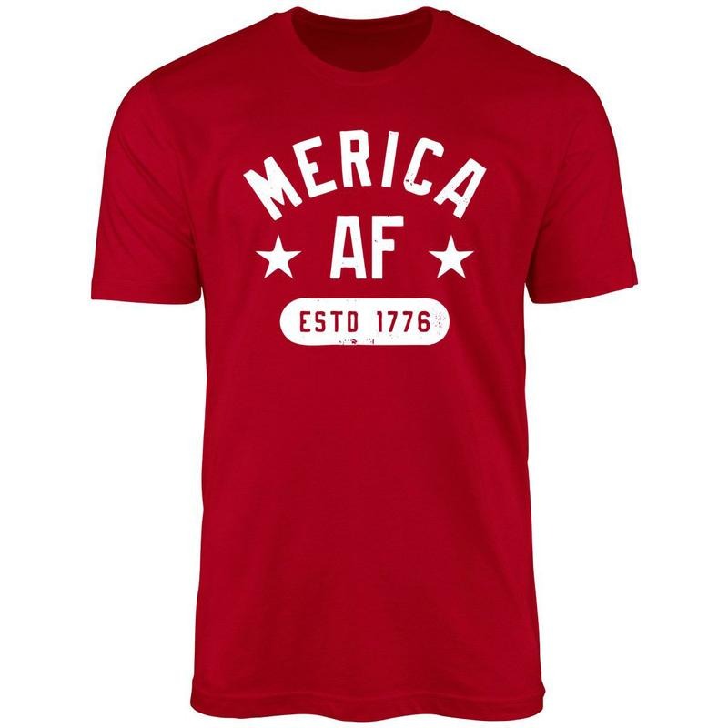 Merica AF Uniex Shirt Hoodie, Sweatshirt | GrindPrints.com