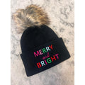 Merry & Bright Black Beanie T-Shirts, Hoodie, Sweatshirt | GrindPrints.com