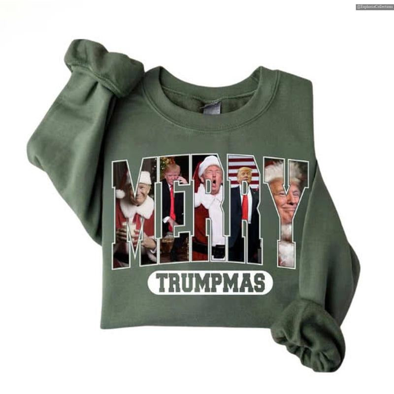 Merry #Trumpmas #Trump Merry New President Global Trending Outfits T-Shirts, Hoodie, Sweatshirt