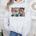 Merry And Briight Christmas Hoodie Sweatshirt Shirt, Christmas Movie Watching, Christmas 2024, Unisex Short Sleeve Tee