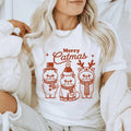 Merry Catmas Christmas Unisex Shirt - Cute Cat Holiday Graphic Tee, 100% Preshrunk Ringspun Cotton Jersey