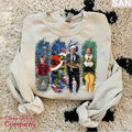 Merry Christmas 90s Movies Sweatshirt, Vintage Christmas Sweatshirt, Christmas Movies Shirt, Merry Christmas Shirt Cotton...