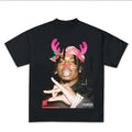 Merry Christmas Carti Graphic Rap Tee Shirt Big Face King Vamp Reindeer Cute Hoodie, Sweatshirt | GrindPrints.com