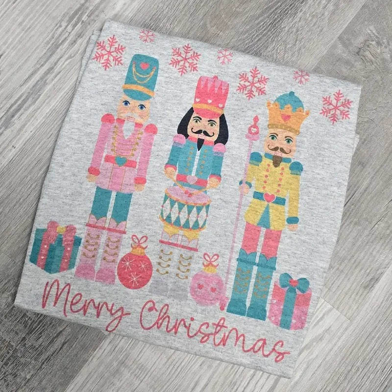 Merry Christmas Cute Graphic Tee or Sweatshirt Hoodie | GrindPrints.com