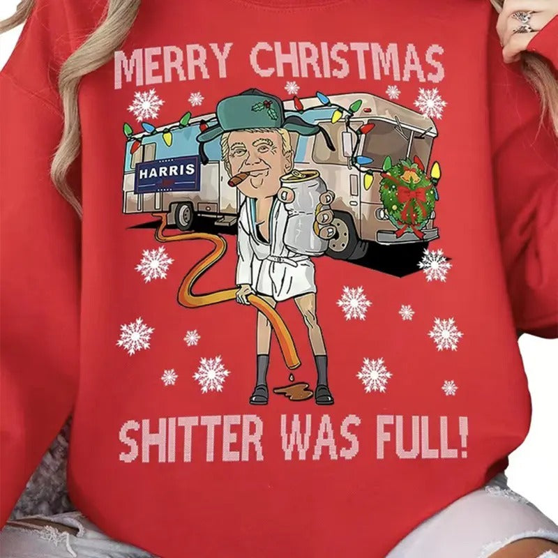 Merry Christmas For Trump Shirt, Trump Won Get Over It Shirt Sweatshirt Hoodie For Women Men | GrindPrints.com