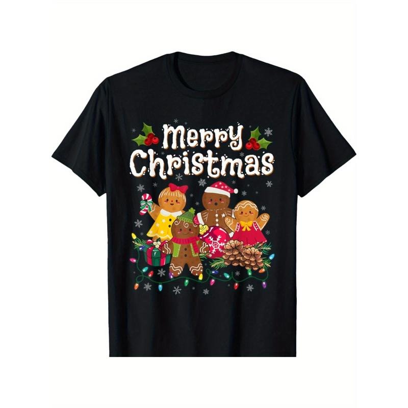 Merry Christmas Gingerbread T-Shirt made in usa Hoodie, Sweatshirt | GrindPrints.com