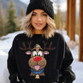 Merry Christmas Reindeer Sweatshirt,  Funny Reindeer Xmas Shirt, Xmas shirt, Merry Christmas Shirt, Deer Joy, Christmas...