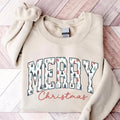 Merry Christmas Sweatshirt, Christmas Crewneck Women Holiday Sweatshirt, Cute Xmas Sweater Cozy Winter Oversized...