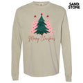 Merry Christmas Tree Trio Long Sleeve Comfort Colors T-Shirt 'NLB' Hoodie, Sweatshirt | GrindPrints.com