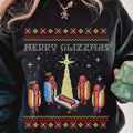 Merry Glizzmas Tshirt Sweatshirt, Funny Christmas Sweatshirt, Funny Hot Dog Shirt, Unisex Sweater Pullover Tee Hoodie