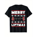 Merry Liftmas Funny Christmas Gym Workout Fitness Gift T-Shirt made in usa Hoodie, Sweatshirt | GrindPrints.com