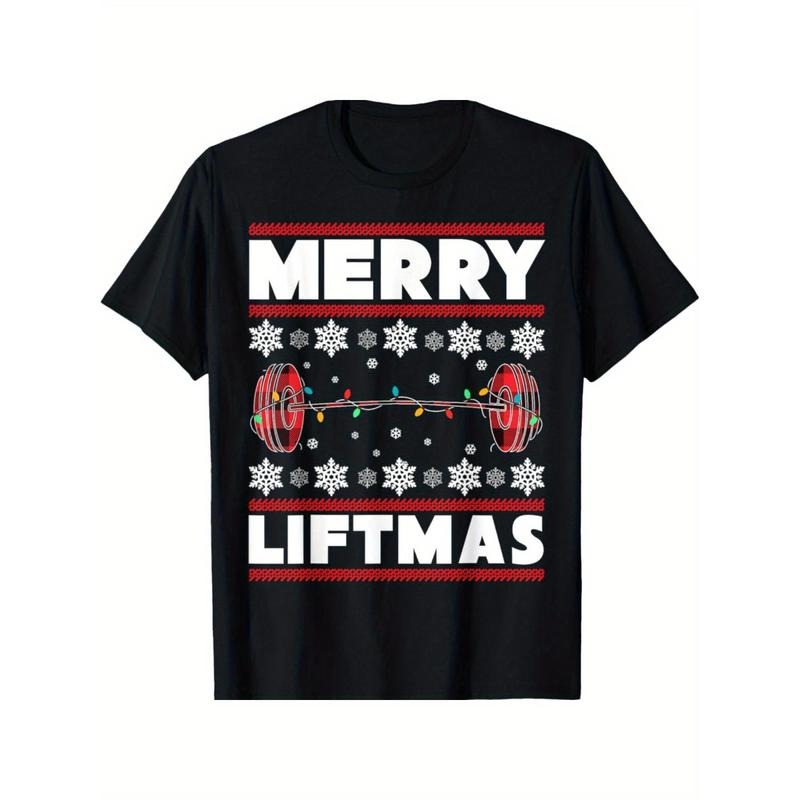 Merry Liftmas Funny Christmas Gym Workout Fitness Gift T-Shirt made in usa Hoodie, Sweatshirt | GrindPrints.com